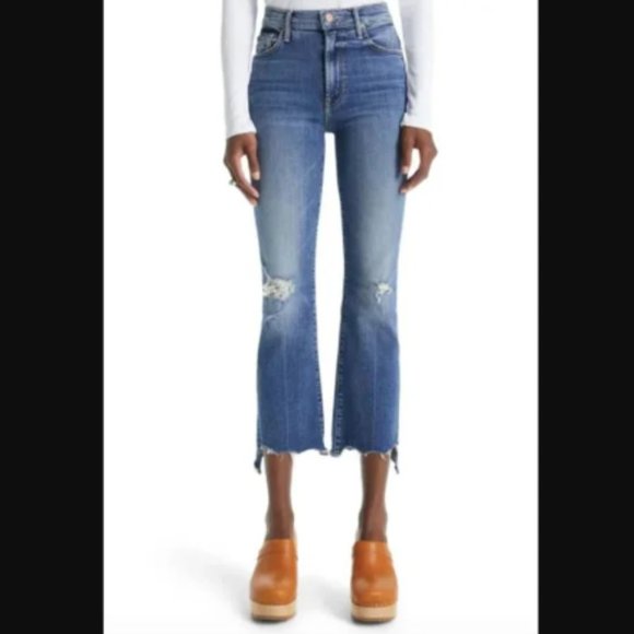 MOTHER | The Insider Crop Step Chew Jeans (Dancing on coals) Size 29 NWT - Picture 1 of 6
